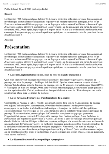 20 ans après, la loi Paysage a-t-elle imposé sa loi ?
