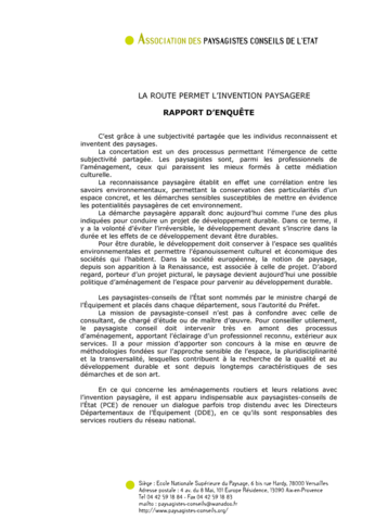 Routes et paysages