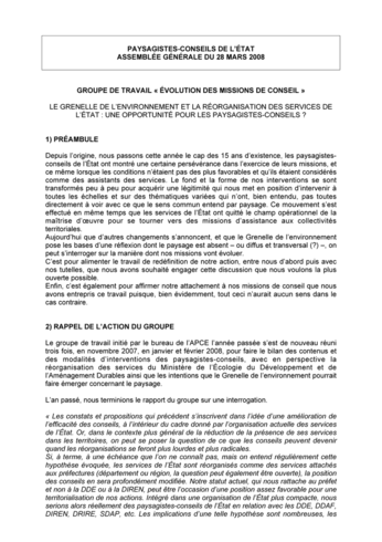 Les missions